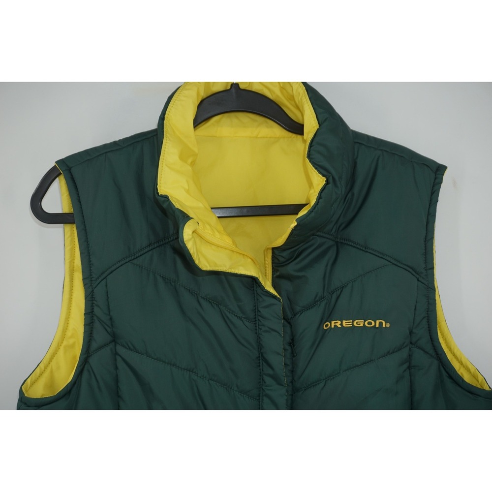 Columbia Oregon Ducks Reversible Vest Jacket Green NCAA Football Women's XL
